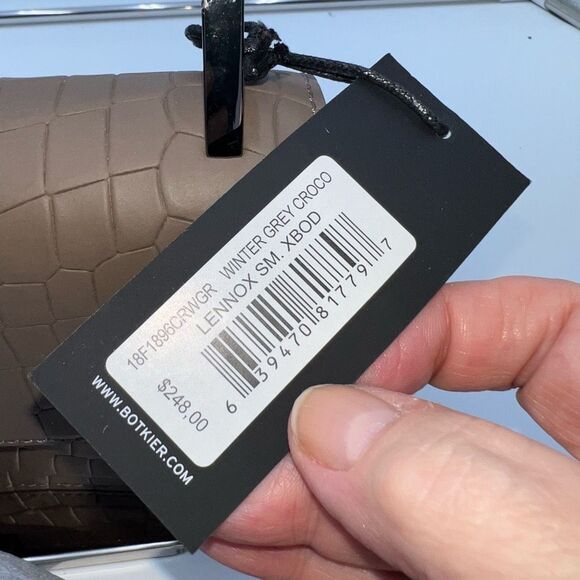 BOTKIER NEW YORK Small Lennox Croc-Embossed Leather Crossbody - Picture 5 of 16